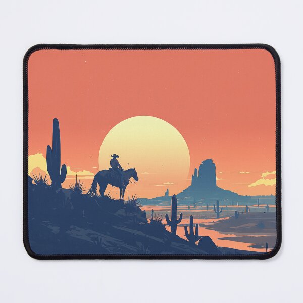 Item preview, Vaquero at Desert Sunset designed and sold by Christian Weiss.