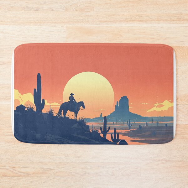 Item preview, Vaquero at Desert Sunset designed and sold by Christian Weiss.