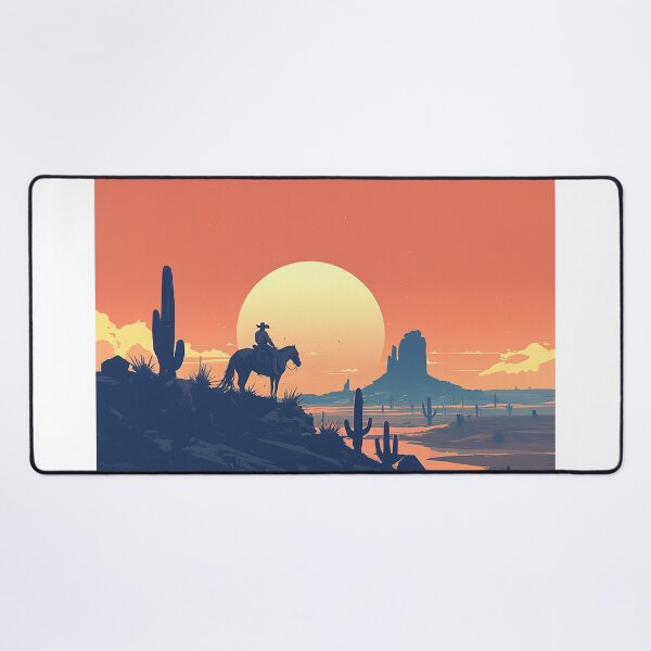 Item preview, Vaquero at Desert Sunset designed and sold by Christian Weiss.