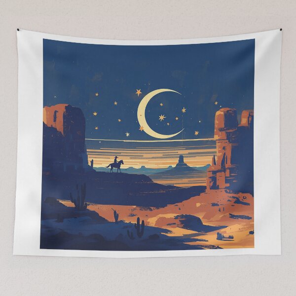 Item preview, Midnight Ride Beneath Crescent Moon designed and sold by Christian Weiss.