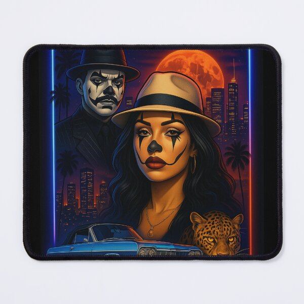 Item preview, Lowrider For Life – Chicano Style Payasa & Payaso Art T-Shirt designed and sold by DyfunctionalTee.