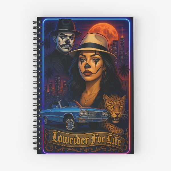 Item preview, Lowrider For Life – Chicano Style Payasa & Payaso Art T-Shirt designed and sold by DyfunctionalTee.