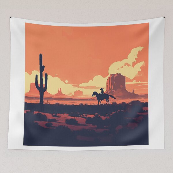 Item preview, Rider Crossing Desert Horizon designed and sold by Christian Weiss.