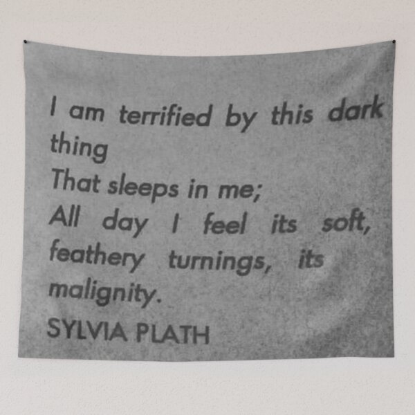 Item preview, Sylvia Plath poem  designed and sold by Oqueartecura.