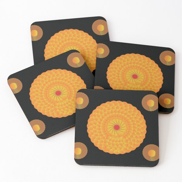 Item preview, Abstract Orange Spiral Blossoms- Captivating Design for Variety of Products designed and sold by MilabArt.