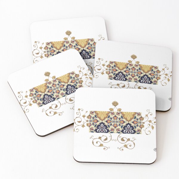 Item preview, Persian Tile Collage | Islamic Geometric & Floral Design designed and sold by SHADOONEH STUDIO.