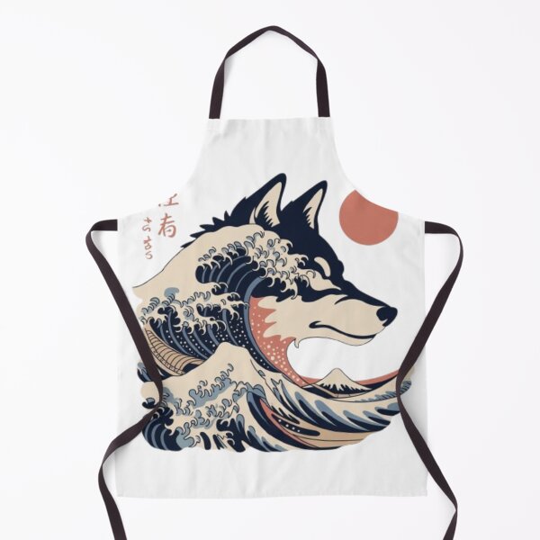 Item preview, Wolf of the Great Wave – Japanese Ukiyo-e Inspired Wolf and Ocean Art designed and sold by dortmond.