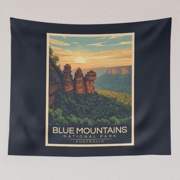 Item preview, Blue Mountains National Park - Australia  designed and sold by GoodOldVintage.