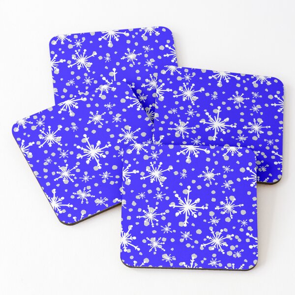 Item preview, Snowflakes Pattern On Christmas And Hanukkah Holiday Blue  designed and sold by DEC02.