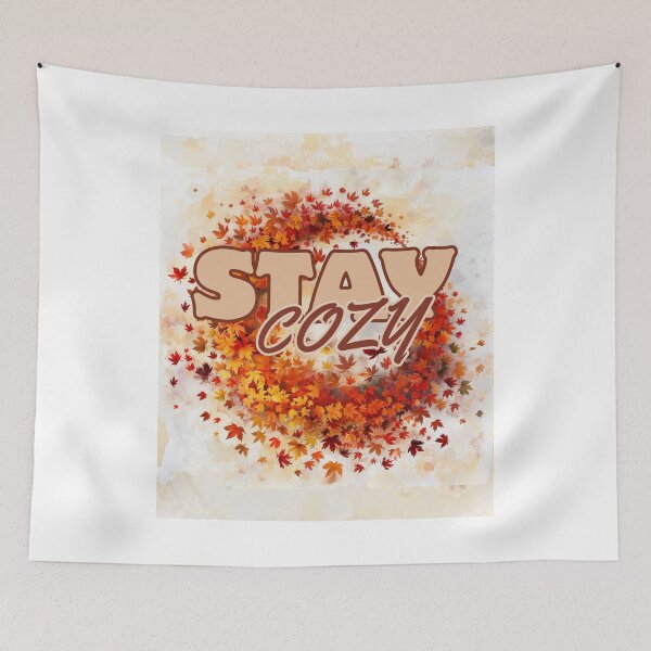 Item preview, Autumn Leaf Spiral Watercolor | Cozy Fall Wind Illustration designed and sold by Ela-graphicwiz.