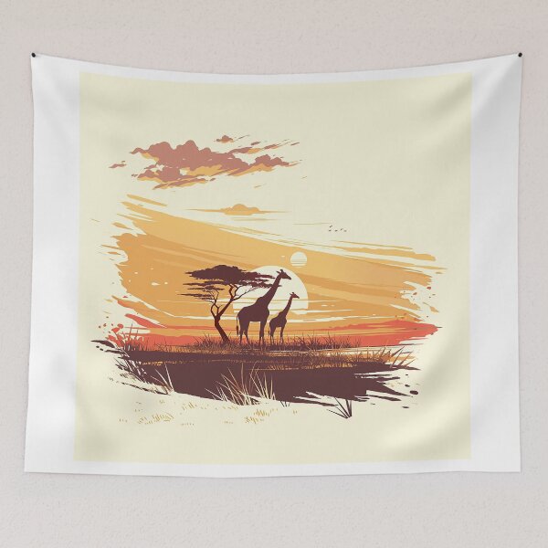 Item preview, Savanna Giants at Sunset designed and sold by Christian Weiss.