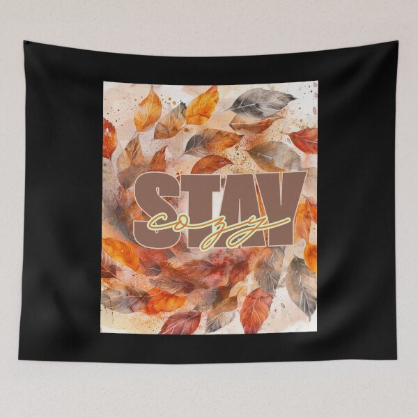 Item preview, Autumn Leaf Spiral Watercolor | Cozy Fall Wind Illustration designed and sold by Ela-graphicwiz.