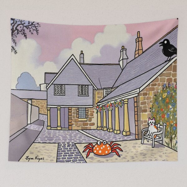Item preview, Guildhall Totnes3（watercolour + AI） designed and sold by artsmeow.