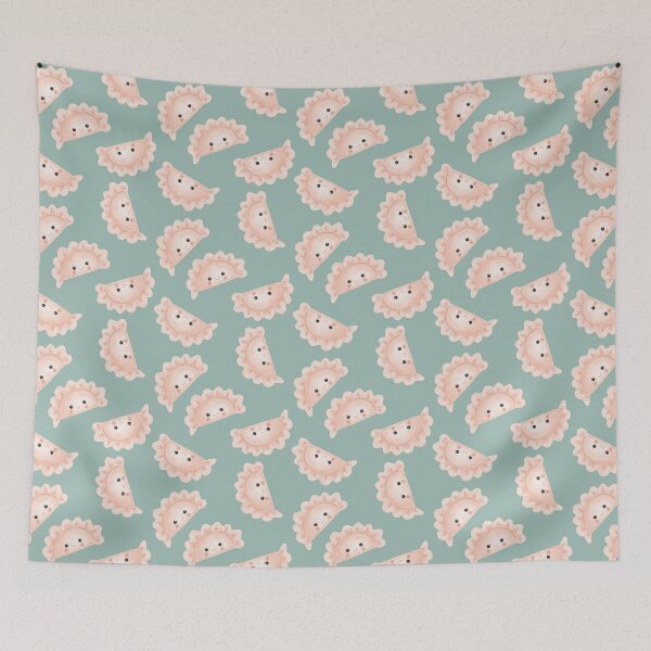 Item preview, Cute Pierogi Pattern – Kawaii Polish Dumplings Illustration gift for Polish friend / foodie. designed and sold by AniaMartaArt.
