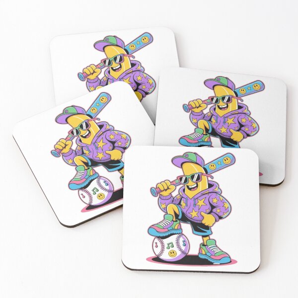 Item preview, Cool Banana Baseball Player – Funky Streetwear Cartoon Pop Art designed and sold by dortmond.