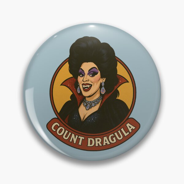 Item preview, Count Dragula – Retro Drag Queen Vampire designed and sold by hangmeart.