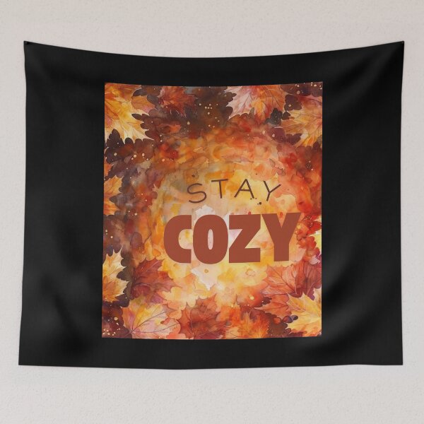 Item preview, Autumn Leaf Spiral Watercolor | Cozy Fall Wind Illustration designed and sold by Ela-graphicwiz.