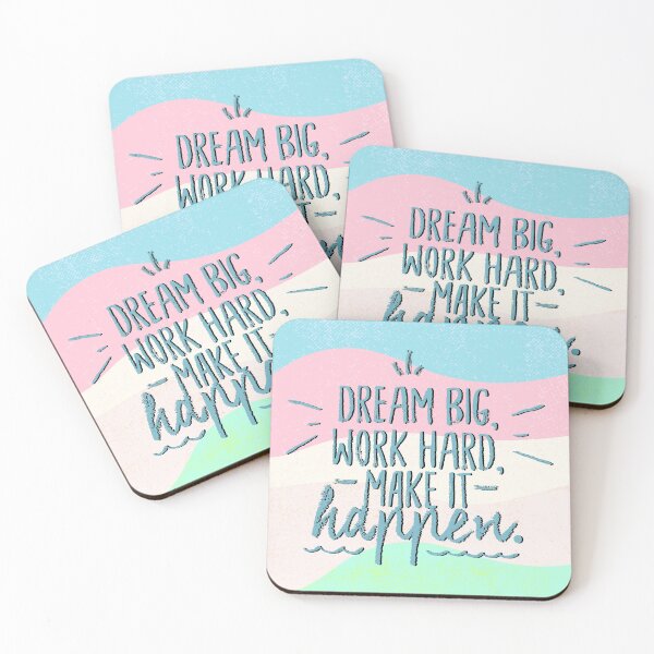 Item preview, Dream Big Work Hard Make It Happen designed and sold by ETS-designs.