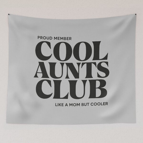 Item preview, PROUD MEMBER - COOL AUNTS CLUB - LIKE A MOM BUT COOLER Black Lettering designed and sold by Darling DeDe.