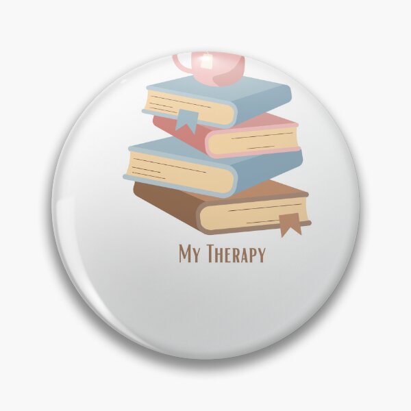 Item preview, My Therapy – Cozy Book Stack with Tea Mug  Minimalist Self-Care Art designed and sold by Geafixy.