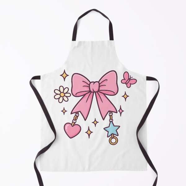 Item preview, Y2K Pink Bow with Heart & Star – Girly Aesthetic Illustration designed and sold by AmeliaKrysiak.