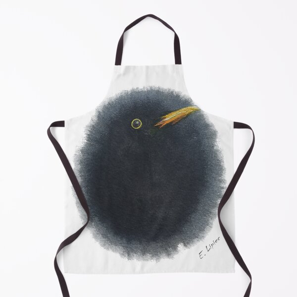 Item preview, Cute abstract watercolor blackbird for bird lovers designed and sold by FatLadyBug.
