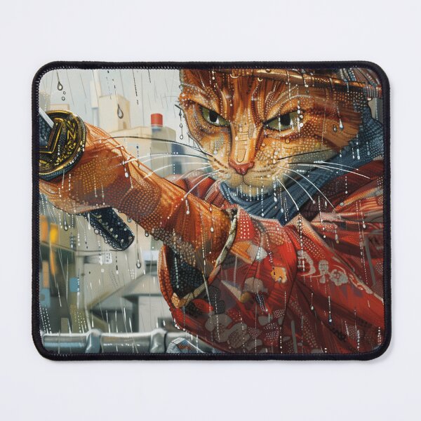 Item preview, Straw-Hat Ronin: Whiskers in the Rain designed and sold by ArgentoArt.