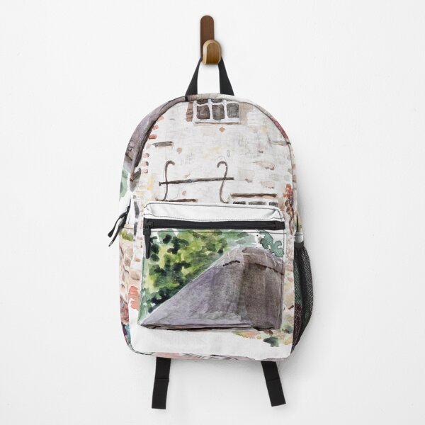 Item preview, Watercolour charming English Cottage with Black Roof – Countryside Art designed and sold by ColorandColor.