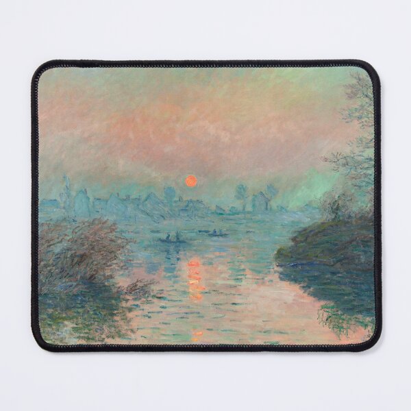 Item preview, Monet Sunset sunset French impressionist painting designed and sold by antiqueart.