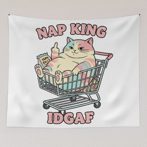 Item preview, Cat Middle Finger Punk Cat Rebel designed and sold by Uglyandcute.