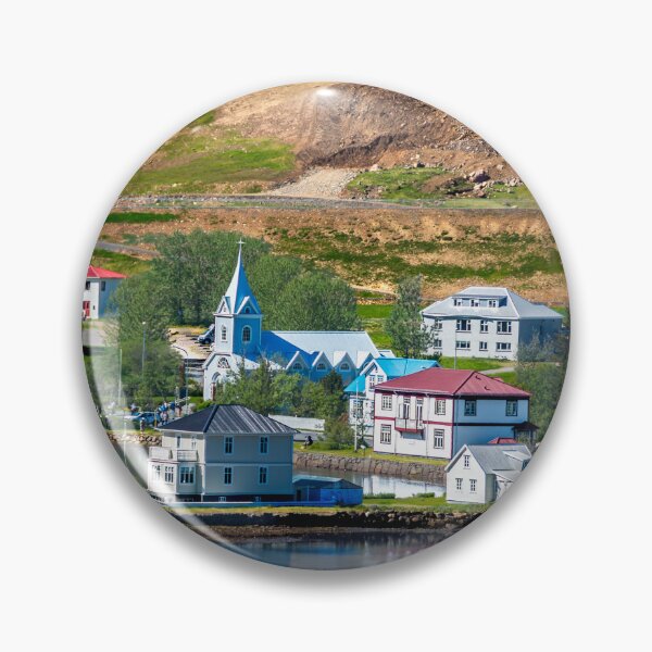 Item preview, Quaint Village of Seydisfjordur Iceland designed and sold by Debra Martz.