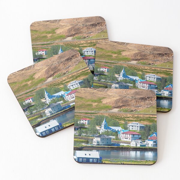 Item preview, Quaint Village of Seydisfjordur Iceland designed and sold by Debra Martz.