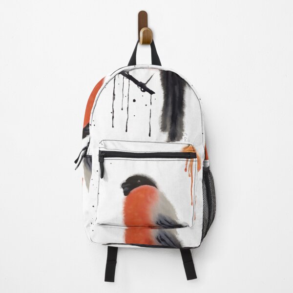 Item preview, Two Color Watercolor Bullfinch and a Rising Sun  designed and sold by FatLadyBug.