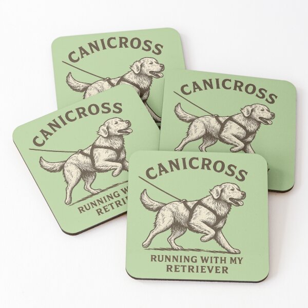 Item preview, Canicross – Running with My Retriever Vintage Dog Design designed and sold by Meandmyshop.