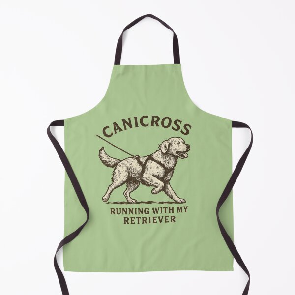 Item preview, Canicross – Running with My Retriever Vintage Dog Design designed and sold by Meandmyshop.