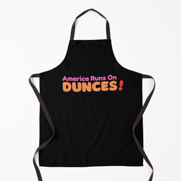 Item preview, American Runs on Dunces: Dunkin’ Donuts Parody Tee designed and sold by Snark Town Tees.
