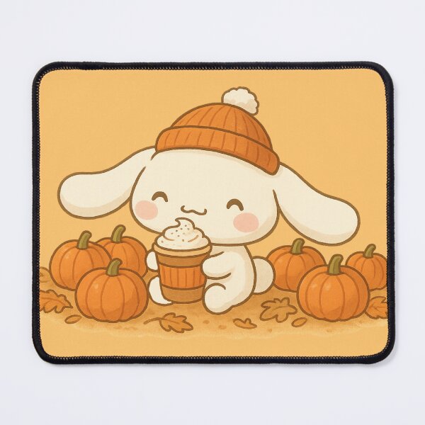 Item preview, Cute Autumn Bunny with Pumpkin Spice Latte | Cozy Fall Aesthetic designed and sold by Heavenly-Cloudz.