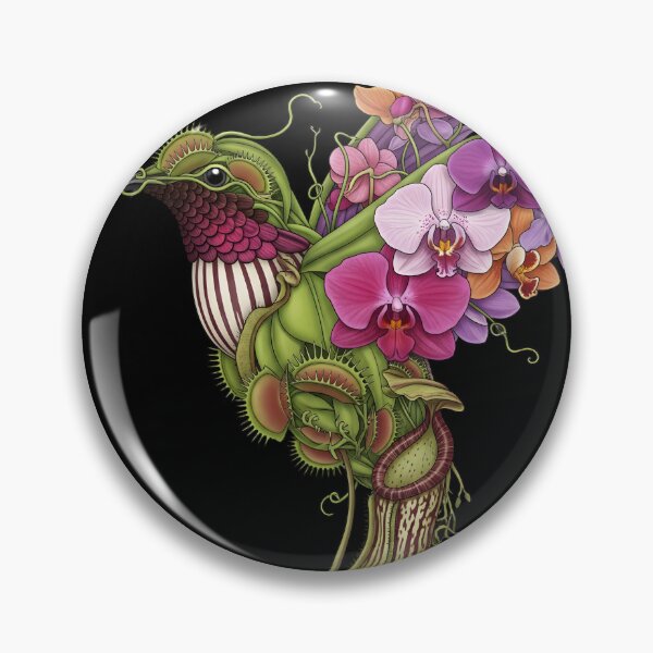 Item preview, Floral Hummingbird – Botanical Illustration in Organic Style designed and sold by AV.