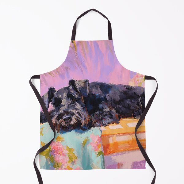Item preview, Gorgeous Schnauzer Sleeping on a Sunlounger designed and sold by Gino By Design.
