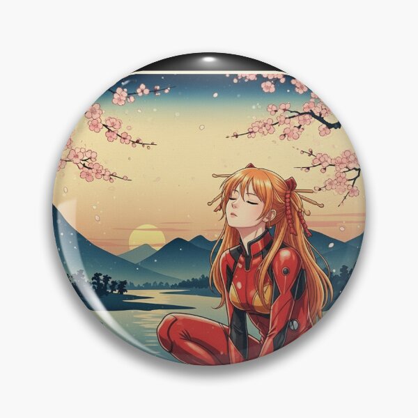 Item preview, Asuka Langley Sohryu Japanese Design designed and sold by MadShroomPrints.