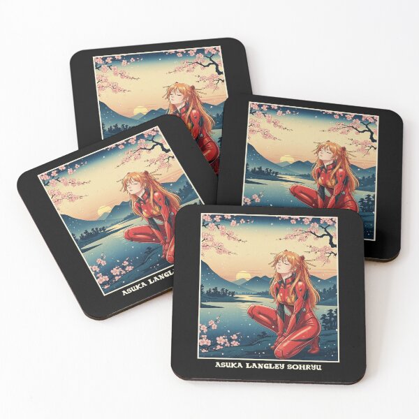 Item preview, Asuka Langley Sohryu Japanese Design designed and sold by MadShroomPrints.