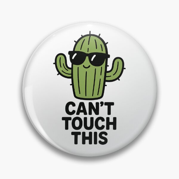 Item preview, Cartoon Cactus – Can’t Touch This Retro designed and sold by yilsi.