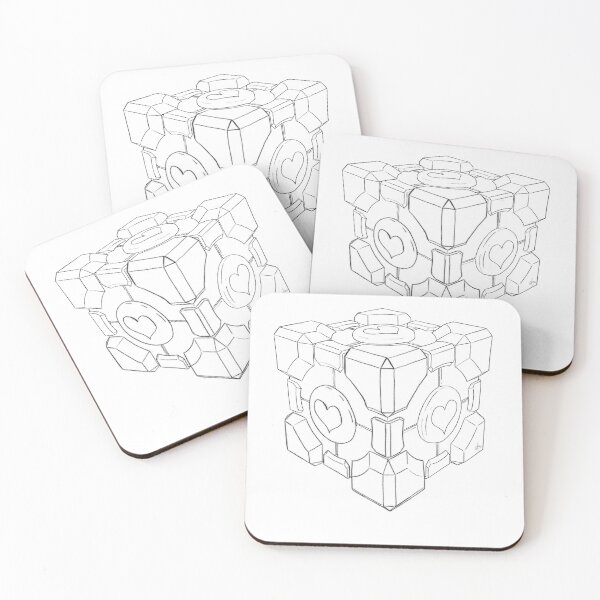 Item preview, Companion Cube <3 -  Portal _ Black Lines designed and sold by 2B-Store.