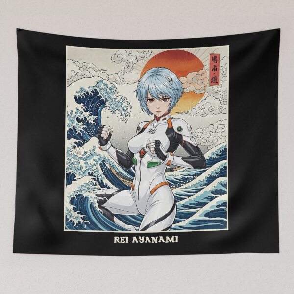 Item preview, Rei Ayanami Japanese Design designed and sold by MadShroomPrints.