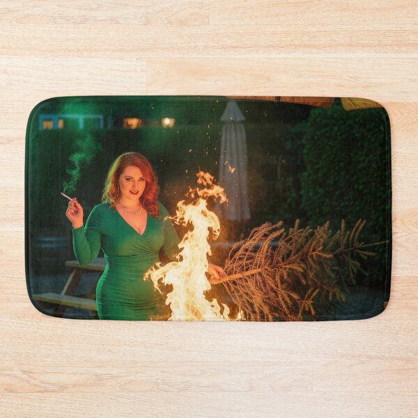 Item preview, Glamorous Woman Sets Conifer Tree on Fire in Pub Garden Chaos. designed and sold by Spark2Seduction.