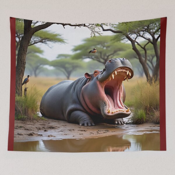 Item preview, Hippo  designed and sold by AwesomeDigiShop.