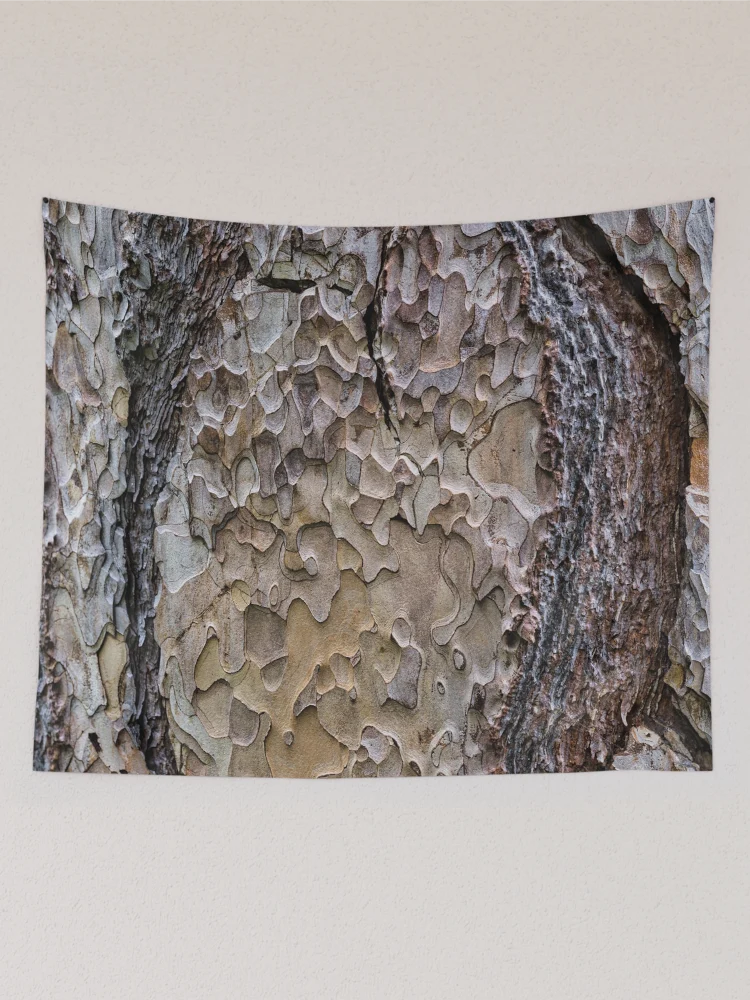 Thumbnail 2 of 3, Tapestry, Tree Bark Texture – Natural Abstract Pattern designed and sold by RastislavS.