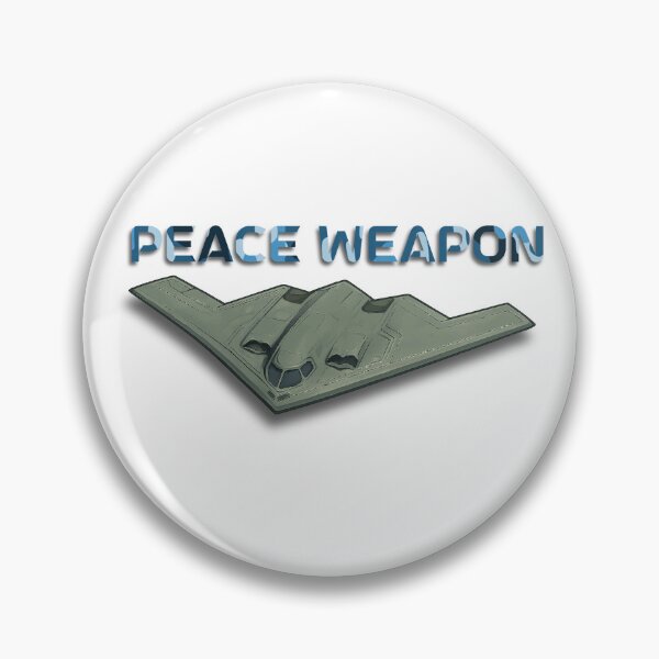 Item preview, B2 Bomber with "Peace Weapon" phrase – Futuristic Military Design designed and sold by VALQUIRIAMX.