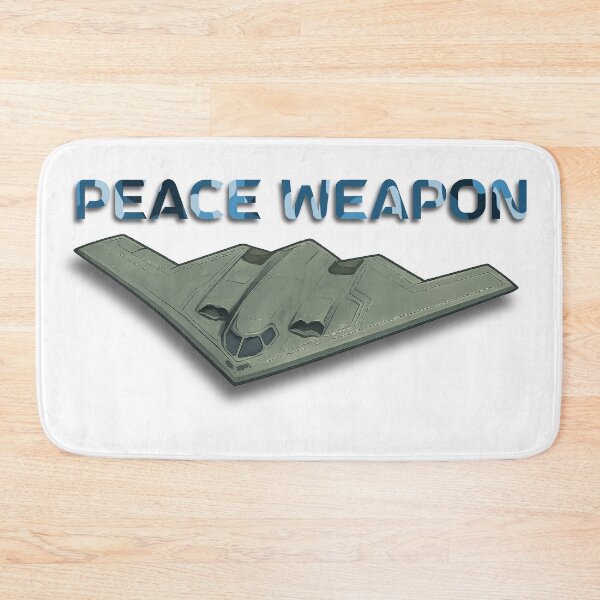 Item preview, B2 Bomber with "Peace Weapon" phrase – Futuristic Military Design designed and sold by VALQUIRIAMX.