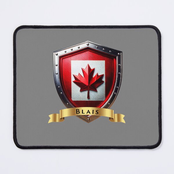Item preview, Blais Family Canada Shield, Maple Leaf Heraldry Crest designed and sold by Highlandkings.
